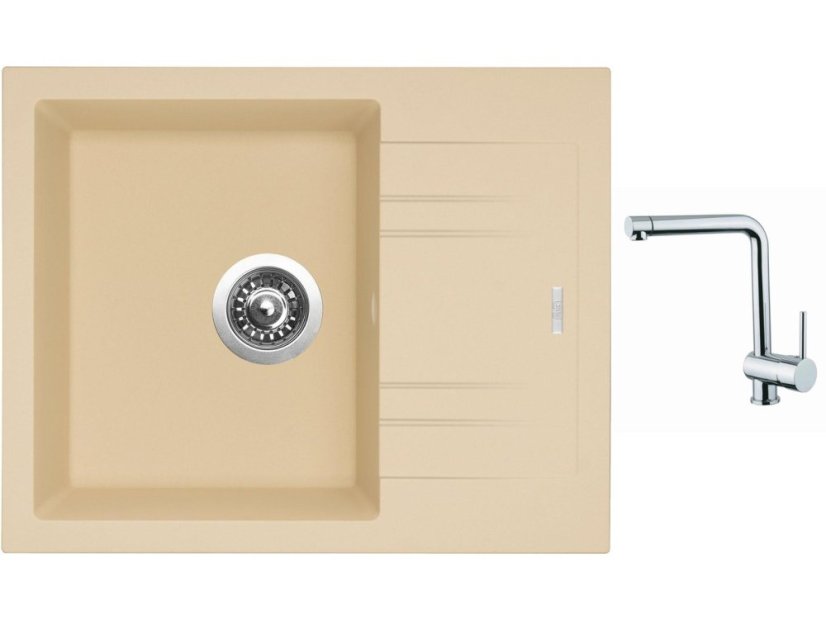 Set Sinks LINEA 600 N Sahara + batéria Sinks MIX 3 chróm