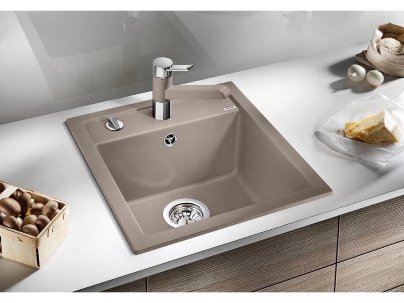 Granitový dřez Blanco Dalago 45 kávová, s excentrem