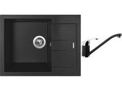 Set Sinks AMANDA 650 Metalblack + baterie Sinks PRONTO Metalblack Set Sinks AMANDA 650 Metalblack + baterie Sinks PRONTO Metalblack