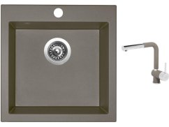 Set Sinks VIVA 455 Truffle + baterie Sinks MIX 3 P Truffle Set Sinks VIVA 455 Truffle + baterie Sinks MIX 3 P Truffle