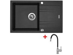 Set Sinks Linea 780 XC Metalblack + Flexia Set Sinks Linea 780 XC Metalblack + Flexia