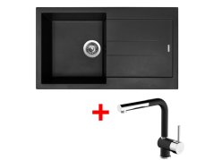 Set Sinks Amanda 860 Nanoblack+Mix 3 P Nanoblack Set Sinks Amanda 860 Nanoblack+Mix 3 P Nanoblack
