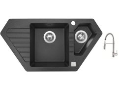 Set Sinks BRAVO 850.1 Granblack + baterie Sinks MIX 35 PROF S chrom Set Sinks BRAVO 850.1 Granblack + baterie Sinks MIX 35 PROF S chrom