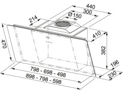 Komínový digestor Franke FSMA 605 WH Biele sklo Komínový digestor Franke FSMA 605 WH Biele sklo