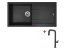 Set Sinks Amanda 990 Nanoblack+Eva P Nanoblack