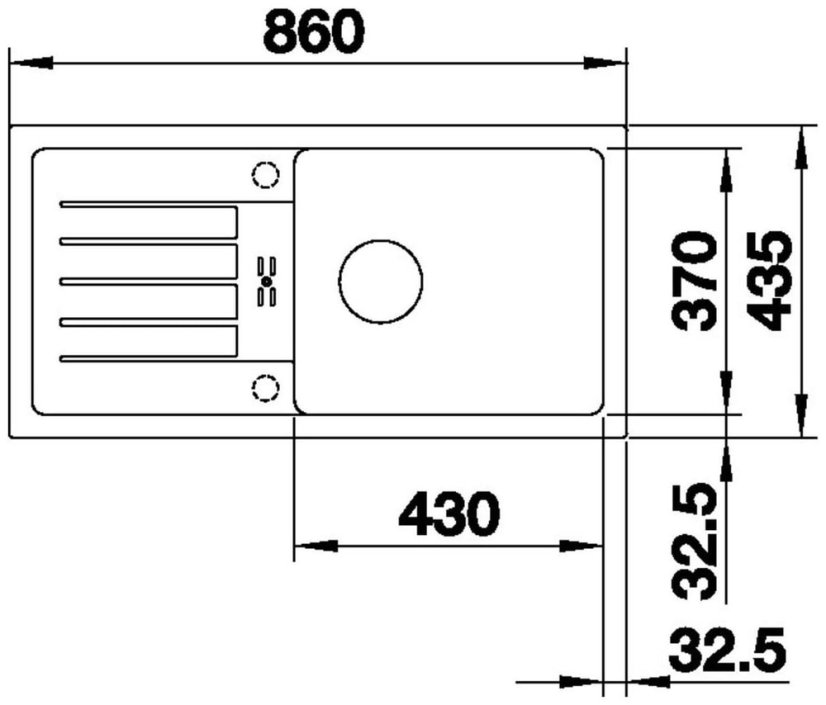 Granitový drez Blanco FAVUM XL 6 S aluminium