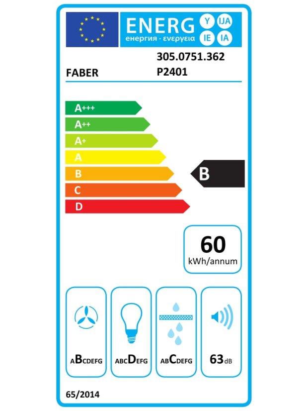 Faber Inka Plus HC BK A70 vestavná digestoř - 3