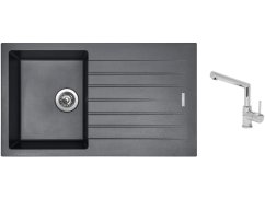 Set Sinks PERFECTO 860 Titanium + baterie Sinks MIX 350 P chrom Set Sinks PERFECTO 860 Titanium + baterie Sinks MIX 350 P chrom