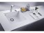 Set Sinks Cube 560 Milk + Elasta nerez/černá