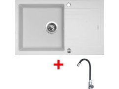 Sinks LINEA 780 XC Milk + Elasta nerez/černá Sinks LINEA 780 XC Milk + Elasta nerez/černá