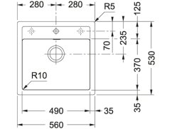 Tectonitový dřez Franke SID 610 Černá