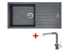 Set Sinks Perfecto 1000 Titanium + Mix 3 P GR Set Sinks Perfecto 1000 Titanium + Mix 3 P GR