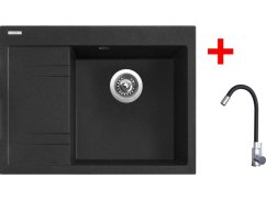Sinks RIM 650 P Granblack + Elasta nerez/čierná Sinks RIM 650 P Granblack + Elasta nerez/čierná