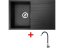 Sinks GRANDE 800 Granblack + Elasta nerez/černá