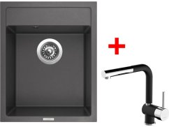 Set Sinks Classic 400 Pureblack + MIX 3 P GR Set Sinks Classic 400 Pureblack + MIX 3 P GR