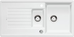 Granitový drez Blanco ZIA 6 S biela soft s excentrom