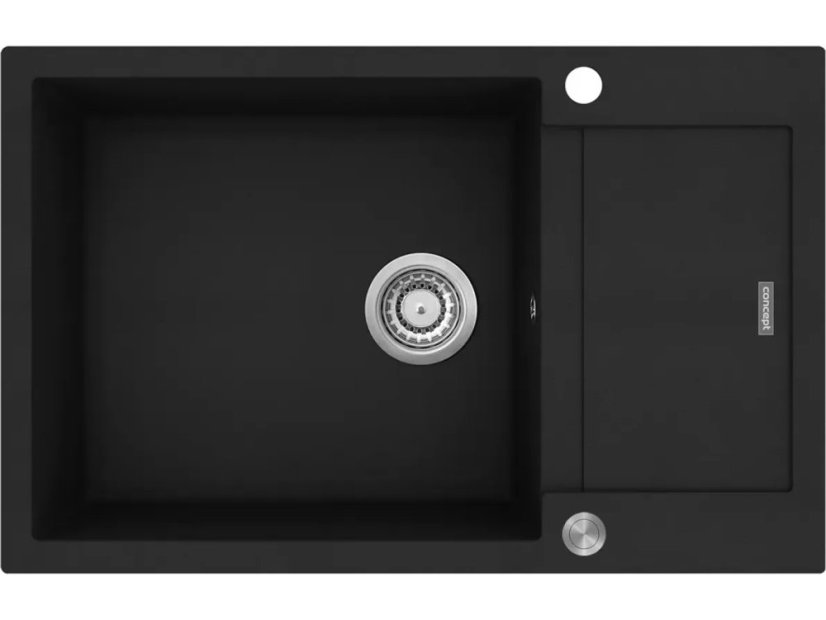 Granitový dřez Concept DG05L60bc Linea Černý - 1