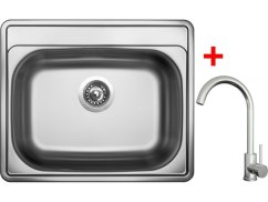 Sinks COMFORT 600 + ARCO celonerezová Sinks COMFORT 600 + ARCO celonerezová