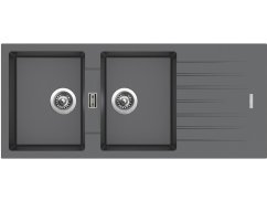 Set Sinks PERFECTO 1160 DUO Titanium + baterie Sinks MIX 3 P Titanium