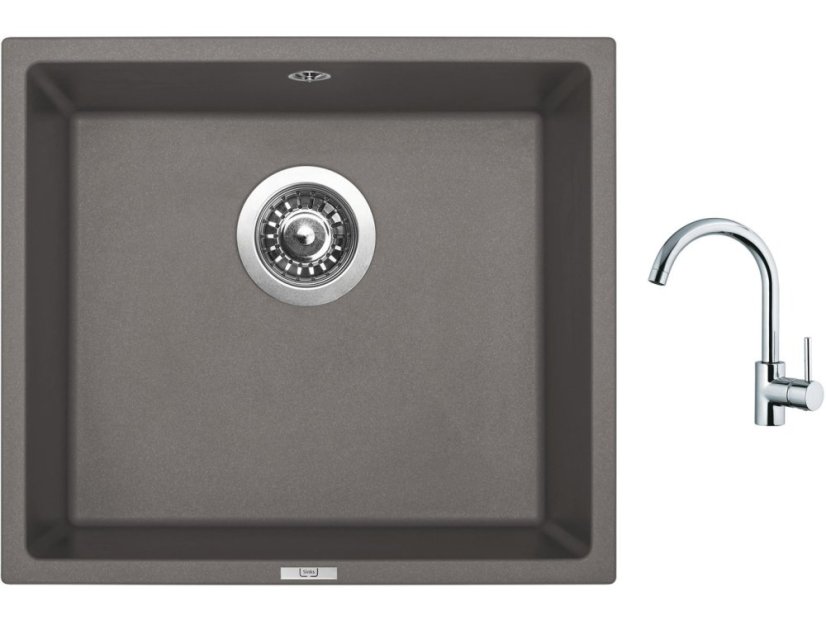 Set Sinks FRAME 457 Truffle + batéria Sinks MIX 35 chróm
