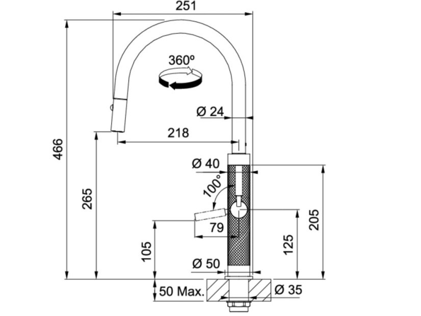Franke FG 1554.501 Mythos Masterpiece Antracit