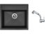 Set Sinks SOLO 560 Granblack + baterie Sinks MIX 3 S Chrom