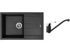 Set Sinks AMANDA 780 Granblack + baterie Sinks Pronto Grandblack