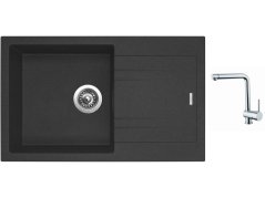 Set Sinks LINEA 780 N Granblack + batéria Sinks MIX 3 Set Sinks LINEA 780 N Granblack + batéria Sinks MIX 3