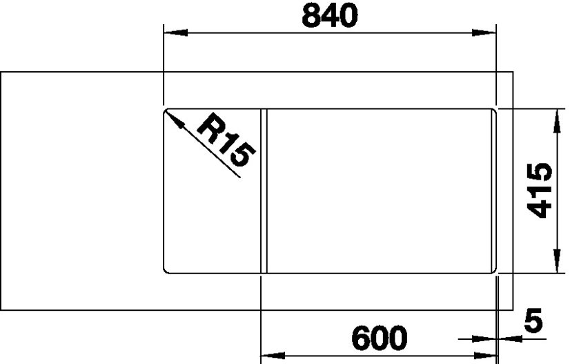 Granitový drez Blanco FAVUM XL 6 S biela soft