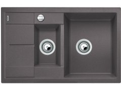 Granitový dřez Blanco METRA 6 S Compact Silgranit šedá skála oboustranné provedení s excen