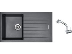 Set Sinks PERFECTO 860 Titanium + batéria Sinks MIX 3 S Chróm Set Sinks PERFECTO 860 Titanium + batéria Sinks MIX 3 S Chróm