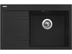 Granitový drez Sinks RIM 780 P Metalblack pravý