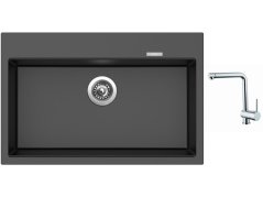 Set Sinks MAXIMO 780 Metalblack + batéria Sinks MIX 3 chróm Set Sinks MAXIMO 780 Metalblack + batéria Sinks MIX 3 chróm