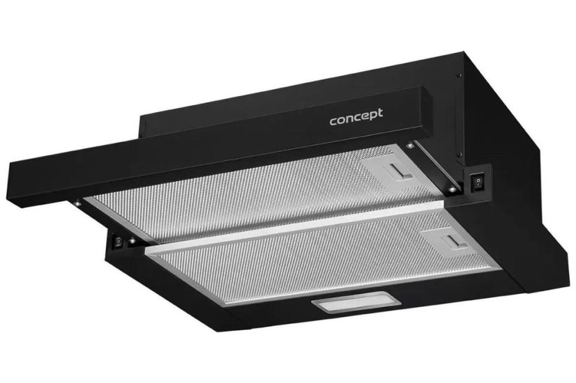 Concept OPV3150bc výsuvná digestoř černá 50 cm