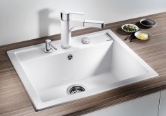 Granitový drez Blanco DALAGO 6 bielá soft s excentrom