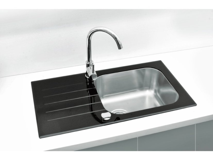 Dřez se sklem Alveus ALTONE 20 černá