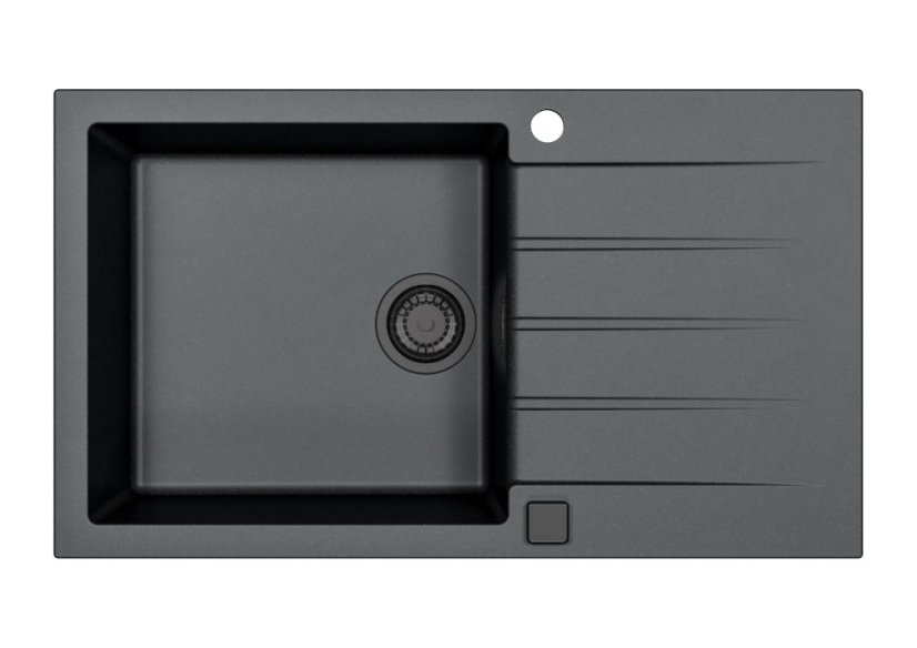 Granitový dřez Alveus Cadit 40 černý 91 - Black edition