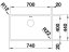 Nerezový dřez Blanco Andanoo 700 IF InFino Nerez hedvábný lesk