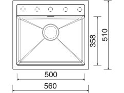 Set Sinks SOLO 560 Sahara + baterie Sinks PRONTO Sahara Set Sinks SOLO 560 Sahara + baterie Sinks PRONTO Sahara