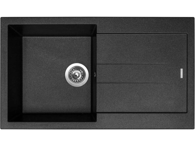 Set Sinks AMANDA 860 Metalblack + batéria Sinks MIX 35 PROF S chróm