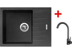 Sinks PERFECTO 650 Pureblack + ARCO černá matná Sinks PERFECTO 650 Pureblack + ARCO černá matná
