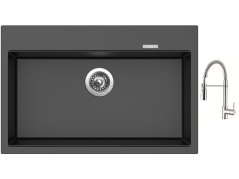 Set Sinks MAXIMO 780 Metalblack + batéria Sinks MIX 35 PROF S chróm Set Sinks MAXIMO 780 Metalblack + batéria Sinks MIX 35 PROF S chróm