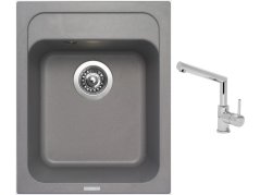 Set Sinks CLASSIC 400 Titanium + batéria Sinks MIX 350 P chróm Set Sinks CLASSIC 400 Titanium + batéria Sinks MIX 350 P chróm