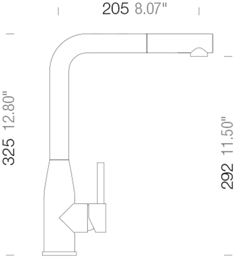 Dřezová baterie Schock Keto 120 Puro
