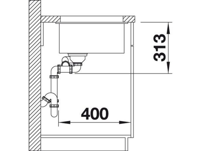 Granitový dřez Blanco SUBLINE 340/160 U Silgranit aluminium