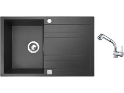 Set Sinks GRANDE 800 Granblack + batéria Sinks MIX 3 S Chróm