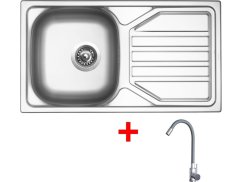 Sinks OKIO 780 + ELASTA nerez/sivá Sinks OKIO 780 + ELASTA nerez/sivá