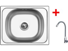 Sinks CLASSIC 500 + ELASTA nerez/sivá Sinks CLASSIC 500 + ELASTA nerez/sivá