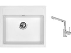 Set Sinks SOLO 560 Milk + baterie Sinks MIX 350 P chrom Set Sinks SOLO 560 Milk + baterie Sinks MIX 350 P chrom