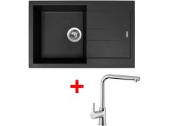 Set Sinks Amanda 780 Pureblack + Elka